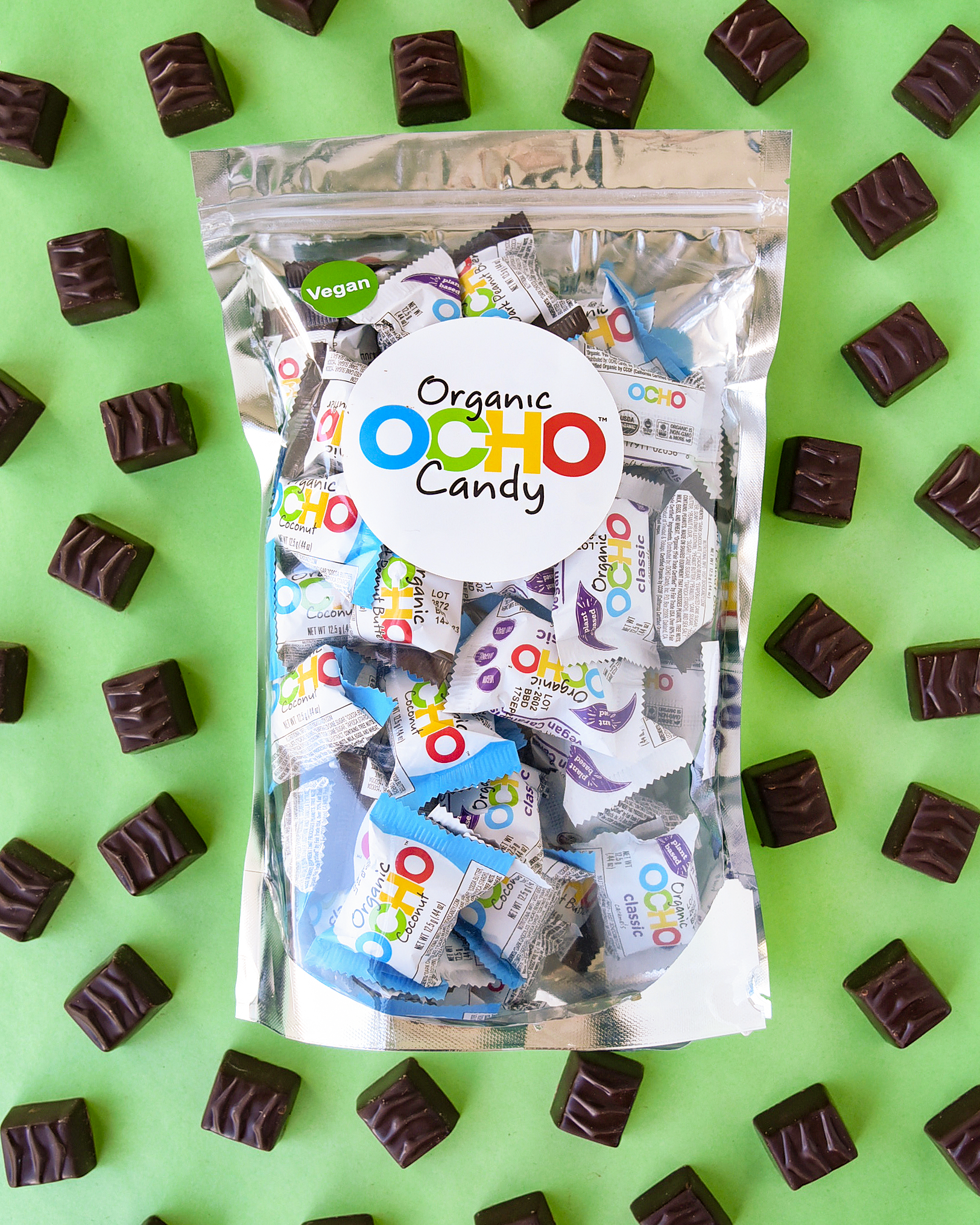 Organic Dark Chocolate Peanut Butter Minis Pouch – OCHO Organic